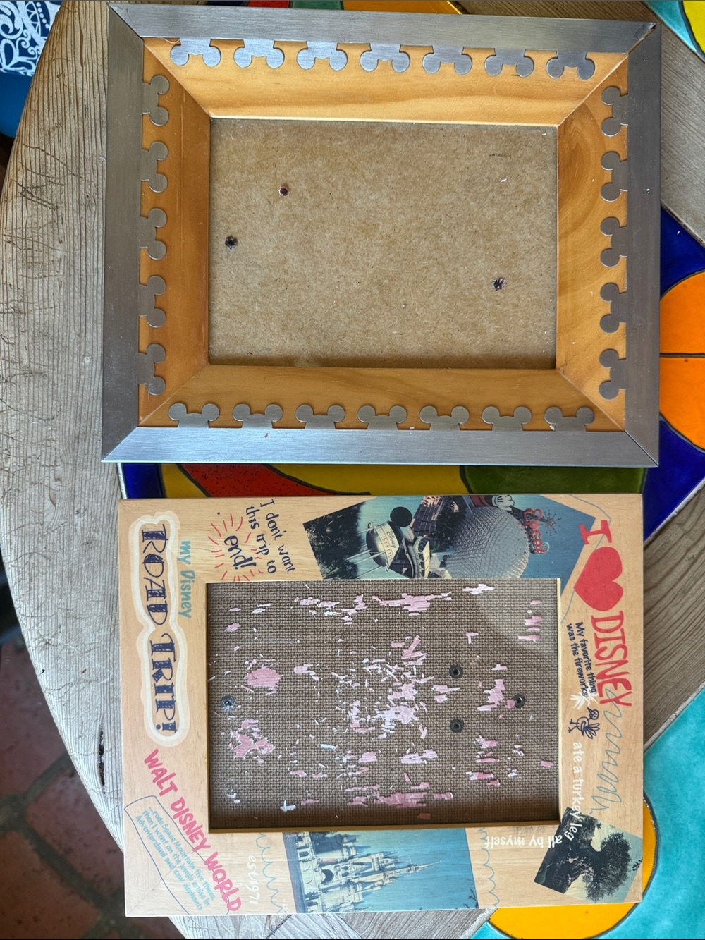 Set of 2 photo frames Walt Disney World Parks